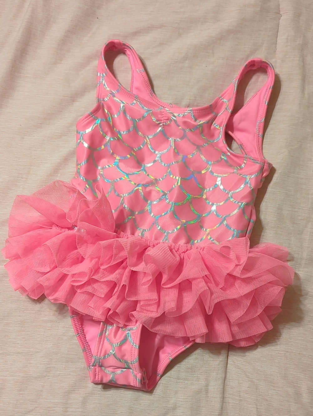 Never Used Cat & Jack Pink Ruffle Tutu Swimsuit